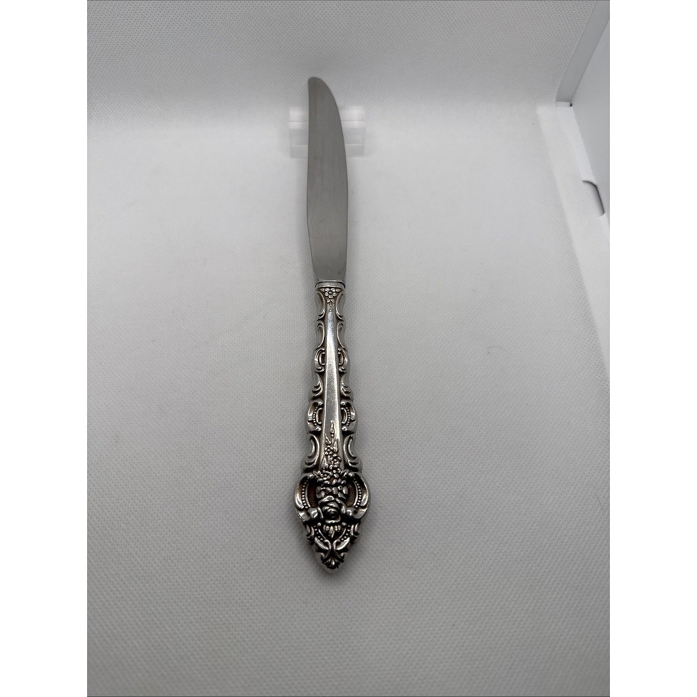 Oneida Da Vinci Cube Stainless Dinner Knife Replacement Piece Retired 1986 9.75"